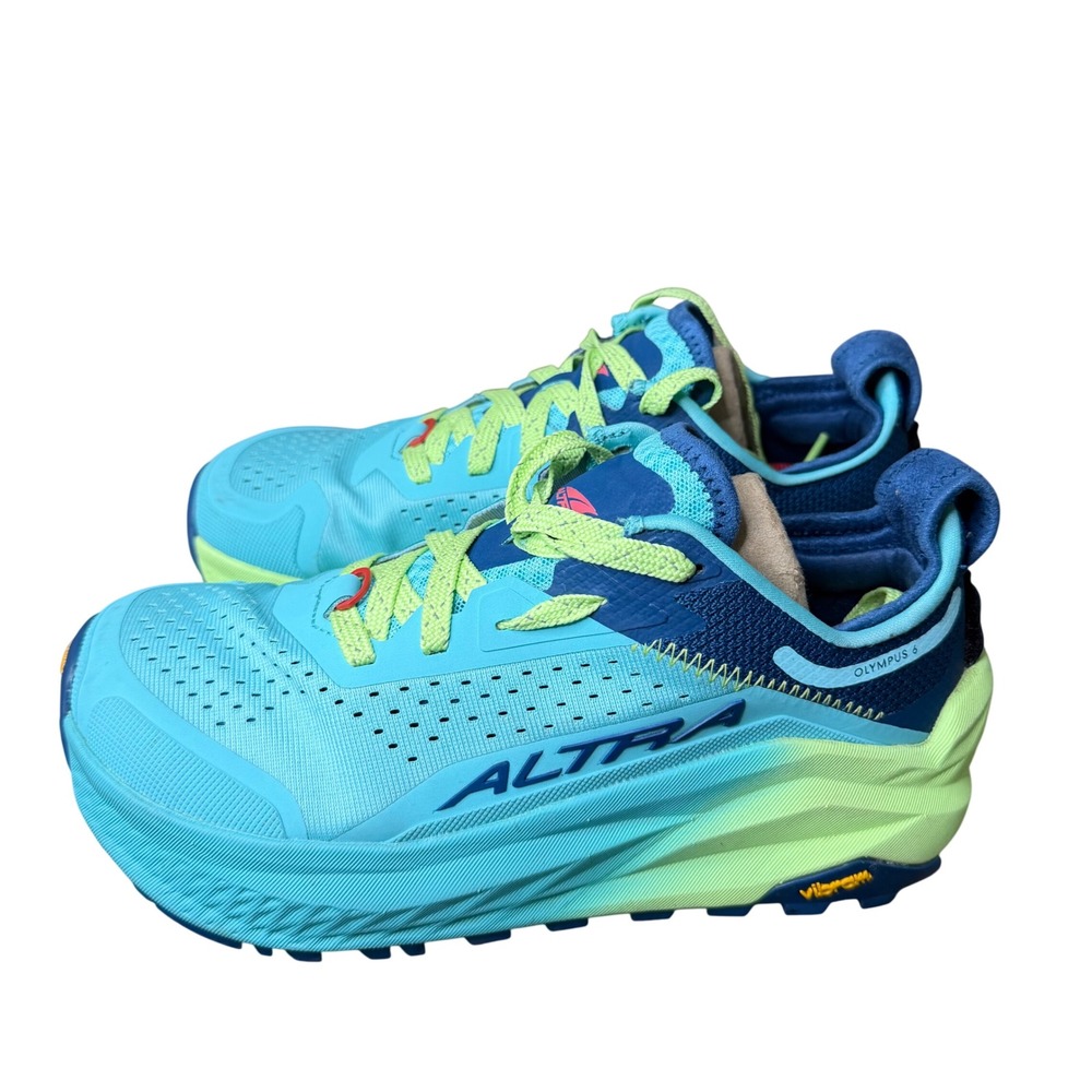 Altra Olympus 6 Teal Lime AL0A85NK336 Womens US 8 Trail Running Shoes